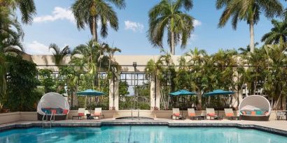 Refreshing outdoor pool at Marriott Boca Raton.