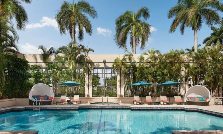 Refreshing outdoor pool at Marriott Boca Raton.