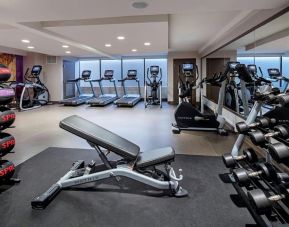 Fitness center at Marriott Baton Rouge.