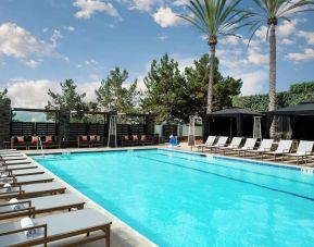 Refreshing outdoor pool at Marriott Del Mar.