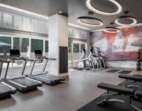 Fitness center available at Marriott Del Mar.