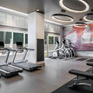 Fitness center available at Marriott Del Mar.