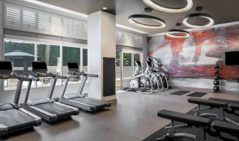 Fitness center available at Marriott Del Mar.