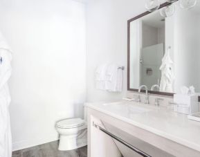 Guest bathroom at Parrot Key Hotel & Villas.