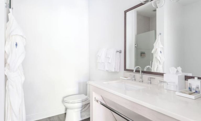 Guest bathroom at Parrot Key Hotel & Villas.