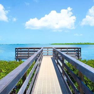 Pier walk at Parrot Key Hotel & Villas.