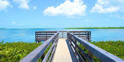 Pier walk at Parrot Key Hotel & Villas.