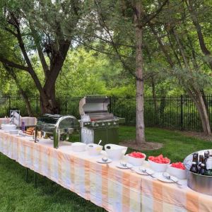 Grill and picnic area at Residence Inn By Marriott Provo.