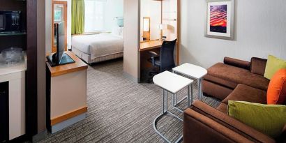 Day use room with living area at Springhill Suites Carle Place.
