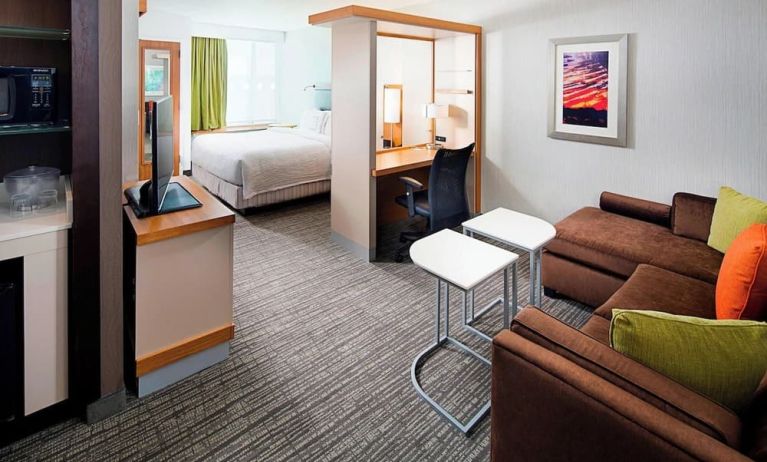 Day use room with living area at Springhill Suites Carle Place.
