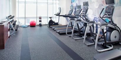 Fitness center available at Springhill Suites Carle Place.