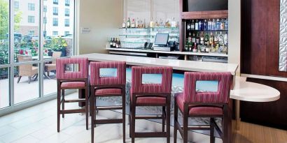 Hotel bar at Springhill Suites Carle Place.