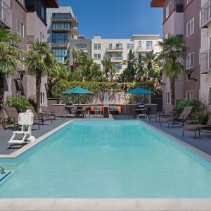 Refreshing outdoor pool at Residence Inn By Marriott San Diego Downtown.