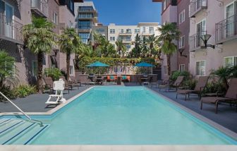 Refreshing outdoor pool at Residence Inn By Marriott San Diego Downtown.