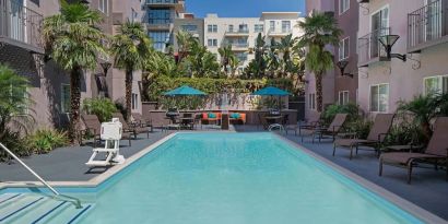 Refreshing outdoor pool at Residence Inn By Marriott San Diego Downtown.