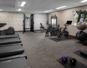 Fitness center at Residence Inn By Marriott San Diego Downtown.