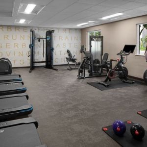 Fitness center at Residence Inn By Marriott San Diego Downtown.