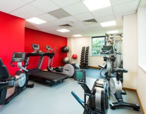 Fully equipped fitness center at ibis Styles Birmingham NEC.