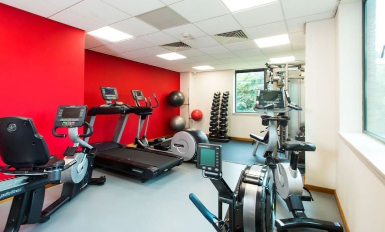 Fully equipped fitness center at ibis Styles Birmingham NEC.