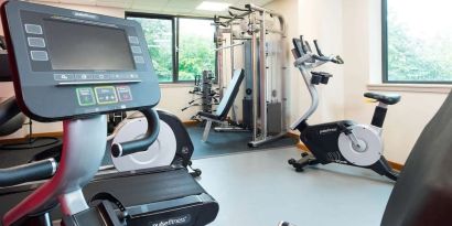 Hotel gym at ibis Styles Birmingham NEC.