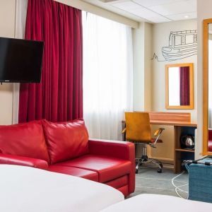 In-room workspace at ibis Styles Birmingham NEC.