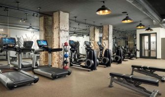 Fitness center available at Union Station Hotel Nashville.