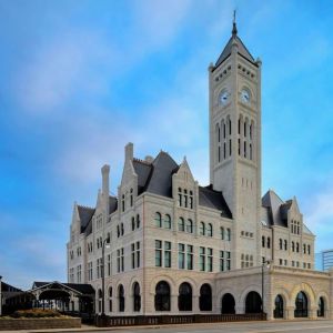 Hotel exterior at Union Station Hotel Nashville.