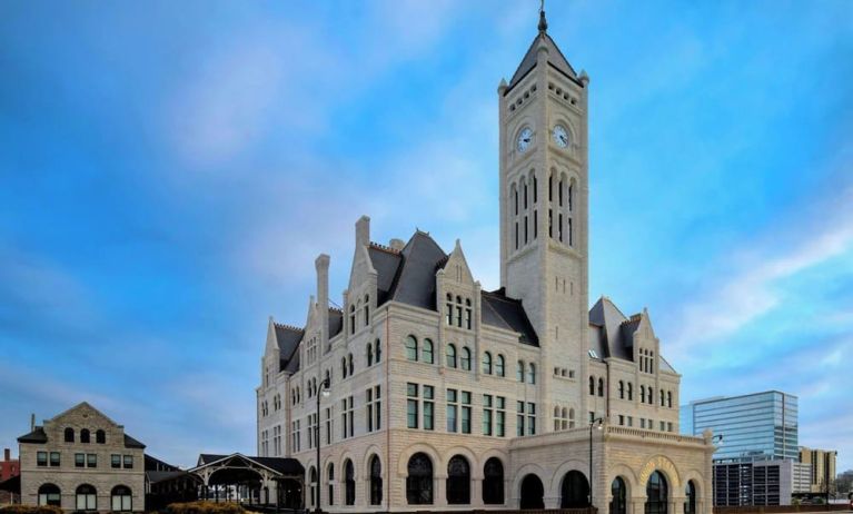 Hotel exterior at Union Station Hotel Nashville.