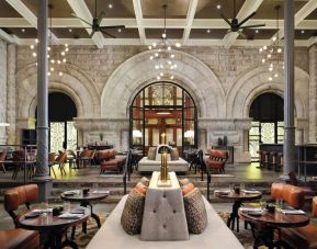 Dining area perfect for coworking at Union Station Hotel Nashville.