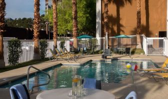 Refreshing outdoor pool at Fairfield Inn By Marriott Las Vegas Convention Center.
