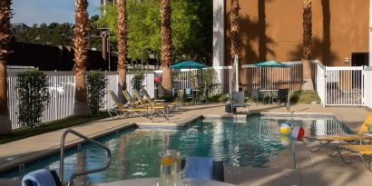 Refreshing outdoor pool at Fairfield Inn By Marriott Las Vegas Convention Center.
