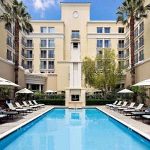 Refreshing outdoor pool at Hyatt Regency Valencia.