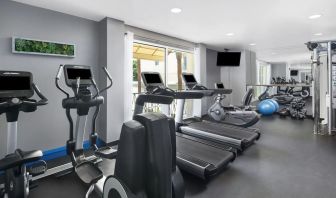 Fitness center at Hyatt Regency Valencia.