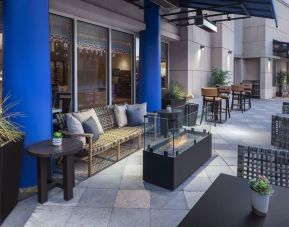 Patio perfect for coworking at Hyatt Regency Valencia.