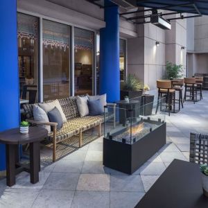 Patio perfect for coworking at Hyatt Regency Valencia.