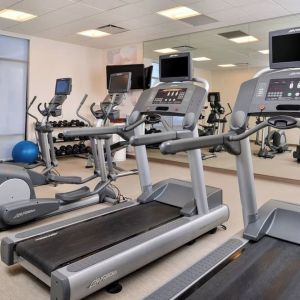 Fitness center available at SpringHill Suites By Marriott Irvine John Wayne Airport/Orange County.