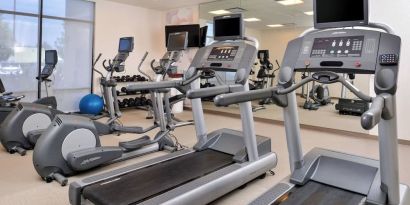 Fitness center available at SpringHill Suites By Marriott Irvine John Wayne Airport/Orange County.