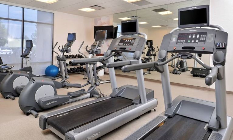 Fitness center available at SpringHill Suites By Marriott Irvine John Wayne Airport/Orange County.