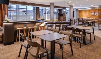 Dining area perfect for coworking at SpringHill Suites By Marriott Irvine John Wayne Airport/Orange County.