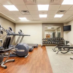 Fitness center at DoubleTree By Hilton Austin University Area.