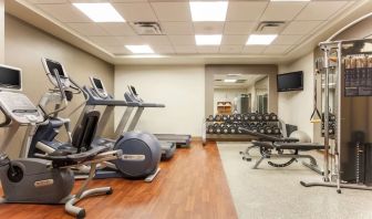 Fitness center at DoubleTree By Hilton Austin University Area.