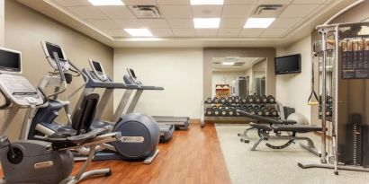 Fitness center at DoubleTree By Hilton Austin University Area.