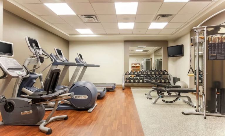 Fitness center at DoubleTree By Hilton Austin University Area.