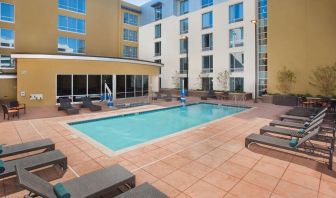 Refreshing outdoor pool at Hilton Garden Inn Burbank Downtown.