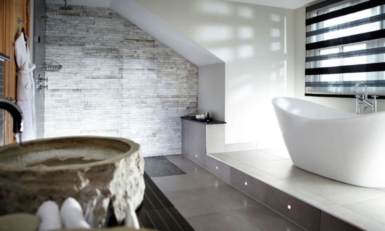 Private guest bathroom at Alexander House Hotel And Utopia Spa Hotel.