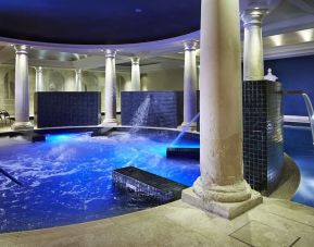 Indoor pool with jacuzzi at Alexander House Hotel And Utopia Spa Hotel.