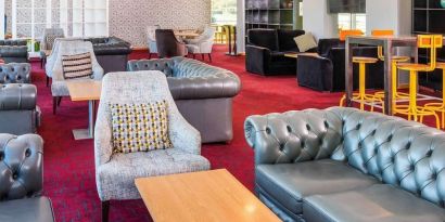 Lobby lounge at Ibis Styles Crewe.