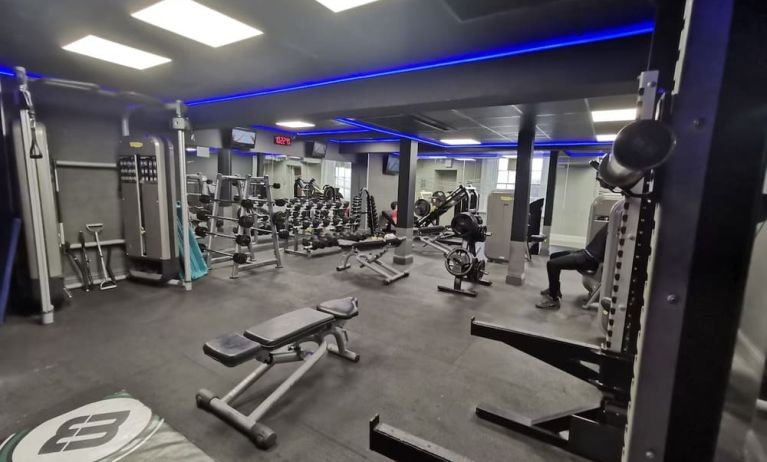 Fully equipped fitness center at Best Western Plus Dover Marina Hotel & Spa.