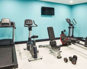 Well equipped fitness center at Adagio Aparthotel Edinburgh Royal Mile.
