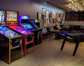 Arcade room at Moxy Phoenix Tempe/ASU Area.